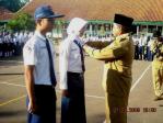 Penyematan tanda peserta MOSB